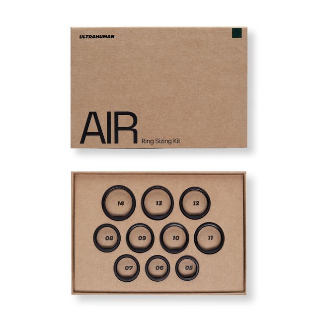 Ultrahuman Ring Air Sizing Kit - Size First Before You Buy - Choose From 10 Sizes - Sizes 5 To 14