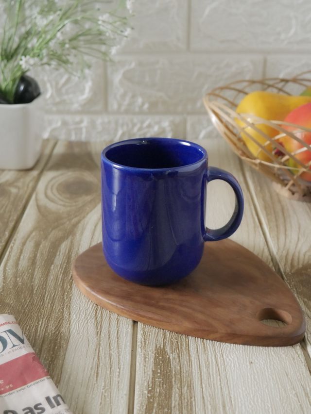 Femora Ceramic Royal Blue Coffee Mug 320 ml | Espresso Coffee Mug