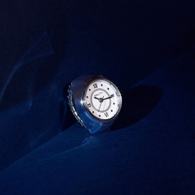 Salty Fashion Adjustable Silver Color Watch Ring for Women