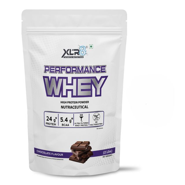 XLR8 Performance Whey Protein Powder With 24 G Protein, 5.4g BCAA (2Pounds Chocolate)