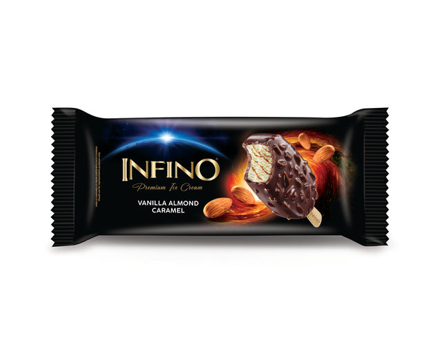 Infino Vanilla Almond Caramel Ice Cream Stick