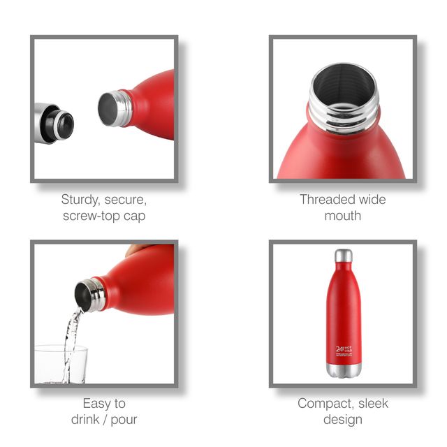 Cello Swift Thermosteel Water Bottle, 1000ml, (Colour May Vary)