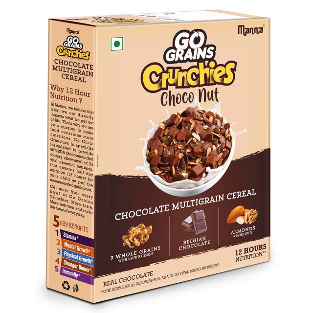 Manna Go Grains Crunchies - Choconut