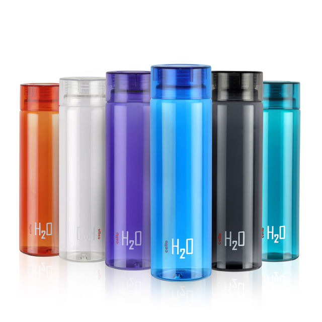 Cello H2O Unbreakable Plastic Water Bottle | Leak proof & break-proof | 1 Liter (Colour May Vary)