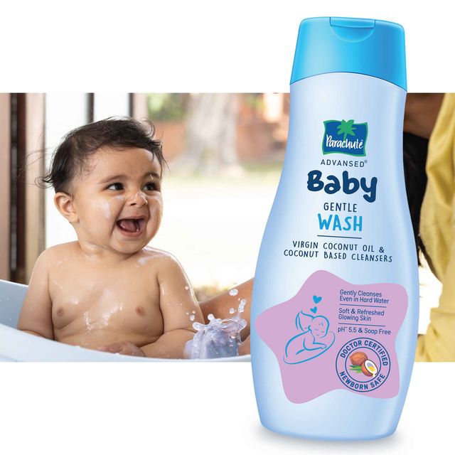 Parachute Advansed Baby Gentle Wash For New Born Enriched With Virgin Coconut Oil