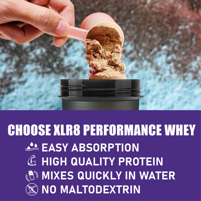 XLR8 Performance Whey Protein Powder With 24 G Protein, 5.4g BCAA (2Pounds Chocolate)