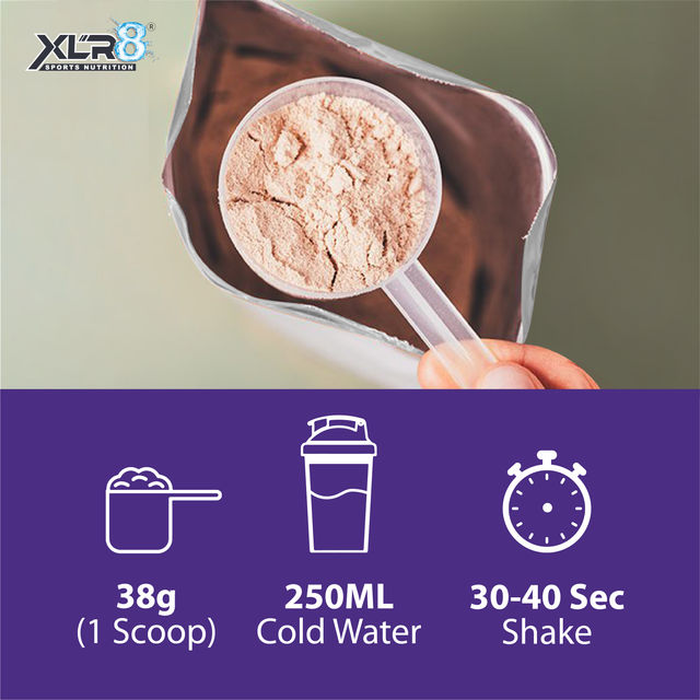 XLR8 Performance Whey Protein Powder With 24 G Protein, 5.4g BCAA (2Pounds Chocolate)