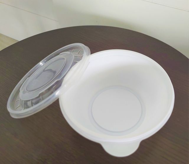 Vinay Trading Plastic Round Reusable Container with Lid 750ml Pack of 6 6 pc Combo