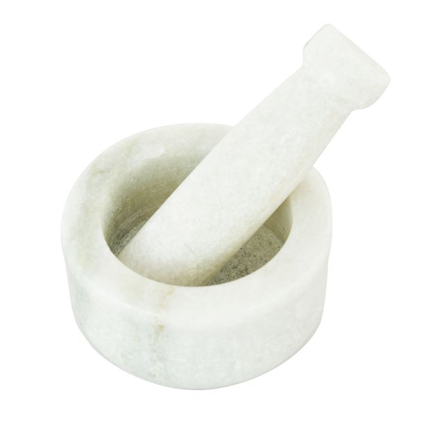 Oggn Marble Okhali Set Mortar Pestle 4x2.5
