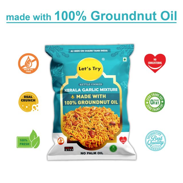 Let's Try Kerala Garlic Mix 180 g Combo