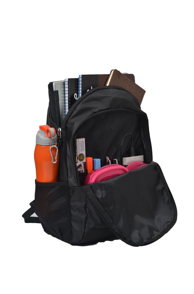 F Gear Unisex Solid Polyester 26 L Backpack | Black and Blue - 18 Inches