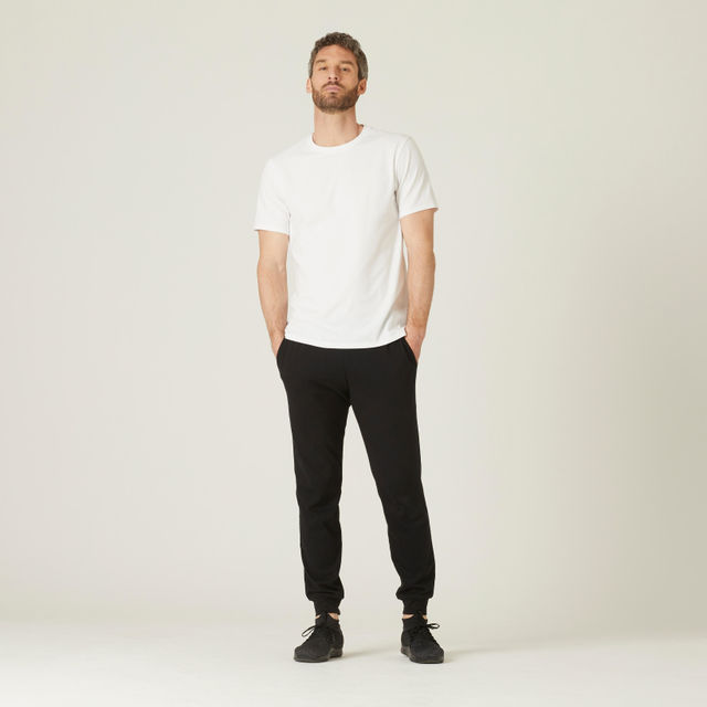 Decathlon Men's Solid Track Pant | Black - S