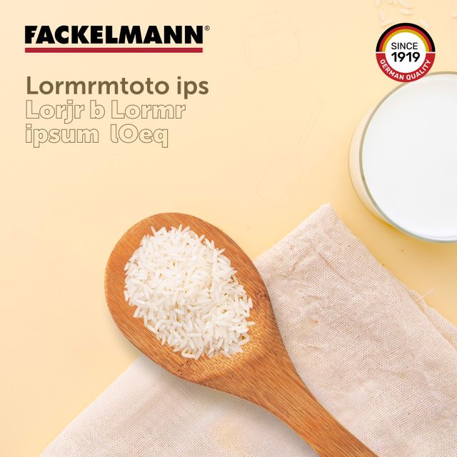 Fackelmann Bamboo Rice Spoon | Ideal For Serving Rice, Curries & Vegetables