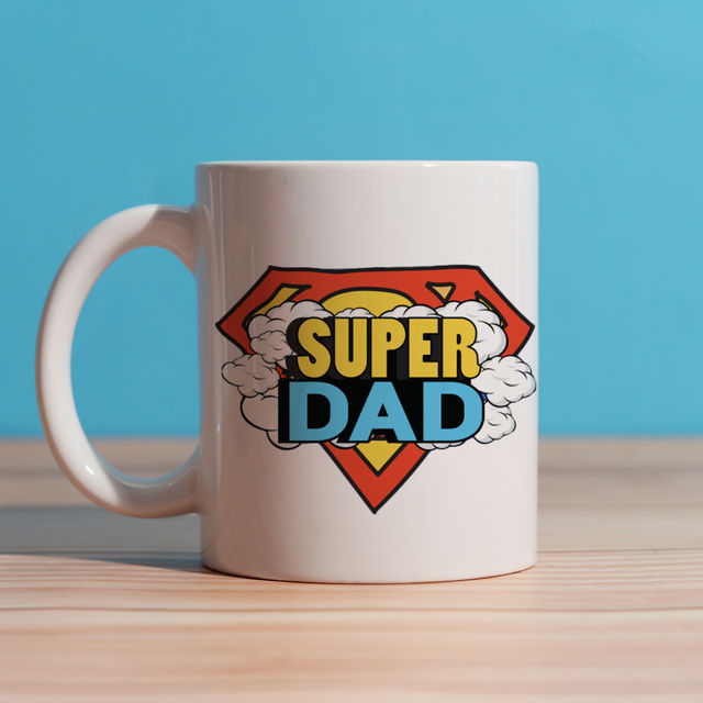 Calvadoss Unisex Canvas Belt | Upto 40 Inch | Canu-2022 | Beige (1pc) & Oye Happy Super Dad Mug (1pc) Combo