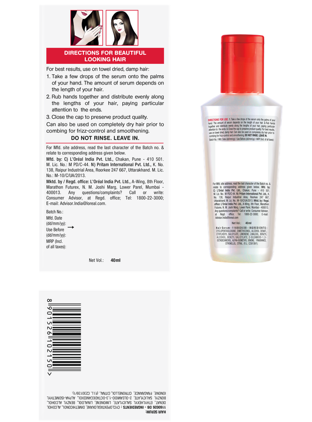 L'Oreal Paris Total Repair 5 Serum, Shampoo & Conditioner 650 ml + 180 ml + 40 ml