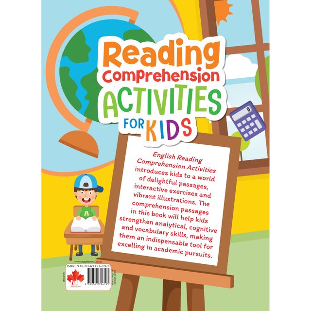 Reading Comprehension Activity Book for Kids | English Grammar | Reading and Writing Activities