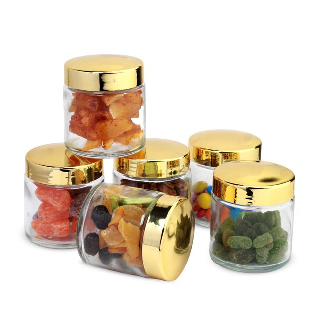 Glass spice/mukhwas storage jar
