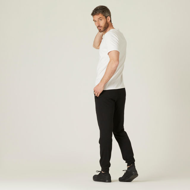 Decathlon Men's Solid Track Pant | Black - S