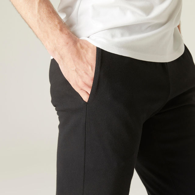 Decathlon Men's Solid Track Pant | Black - S