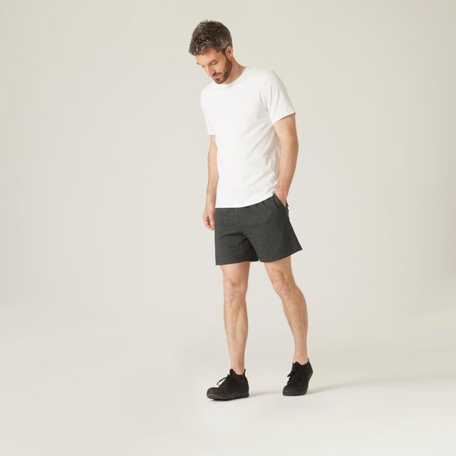 Decathlon Men Cotton Gym Shorts - Dark Grey | XL