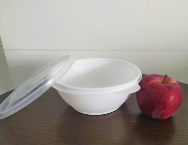 Vinay Trading Plastic Round Reusable Container with Lid 750ml Pack of 6