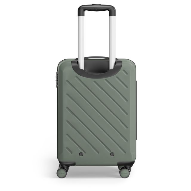 Safari Symphony 56cm Cabin Size Trolley Bag Hard Polycarbonate 8 Wheels 360� Wheeling, Thyme Green