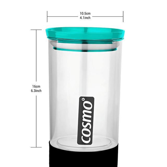 Cosmo Plastoware Storex Container 900 ml | 6pc set | Blue