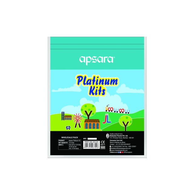 Apsara Platinum Kit | Kids Gift Set | School Kit | Fun Children's Gift | Gift for Kids | Pack of 10
