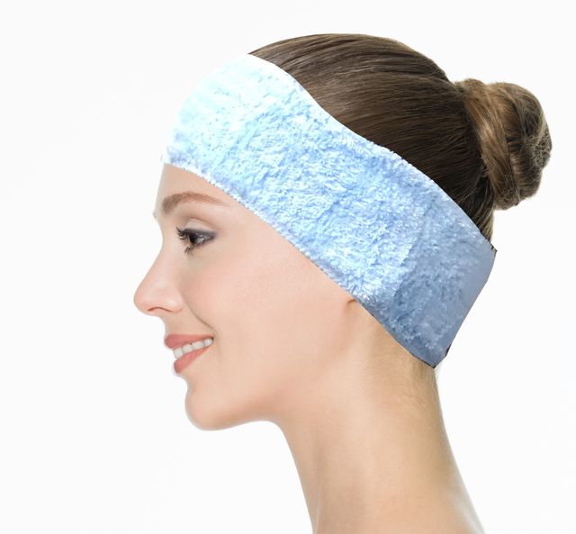 Microfiber Spa Headband With Velcro (Colour May Vary)