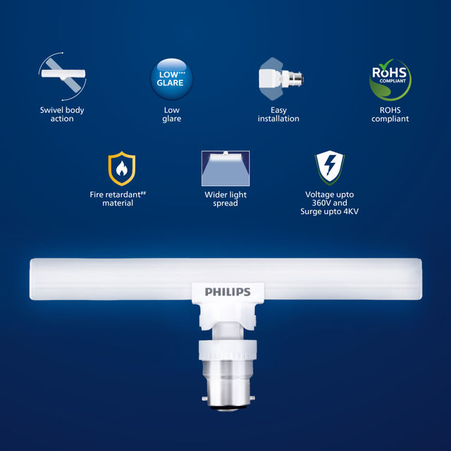 Buy Philips 12 W LED T Bulb Cool Day Light 6500 K Energy Efficient at 149 Instant Online Delivery Zepto