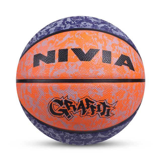 Nivia Graffiti Basketball | Blue and Orange | Size - 7