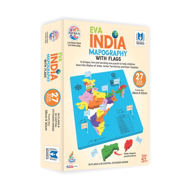 Ratna's Eva India Mapography With Flags