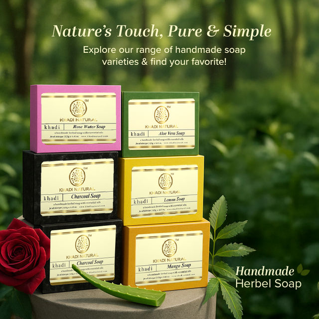 Khadi Natural Aloe Vera Soap For Moisturizing Dry Skin
