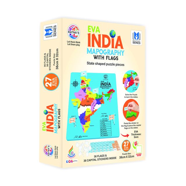 Ratna's Eva India Mapography With Flags
