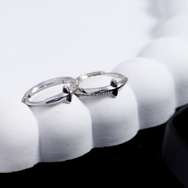 Salty Alpha Minimalist Kpop Silver Earrings