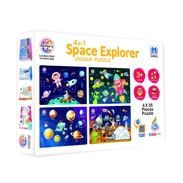 Ratna's 4In1 Space Explorer Jigsaw Puzzle 0xc0020e0f08 (Assorted)