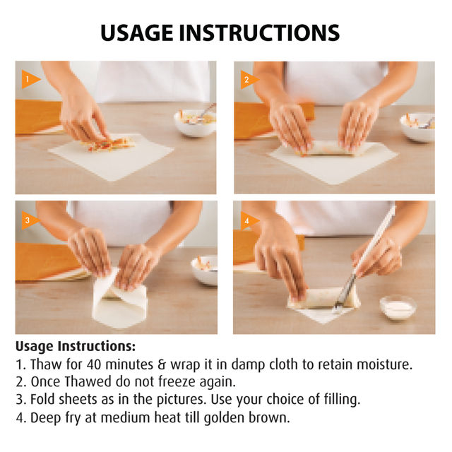 Switz Spring Roll Sheets 6 X 6 - 40 Sheets