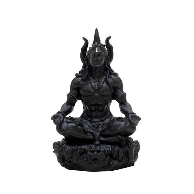 Divine Vibes Shiv Ji Black for Car Dashboard - Big
