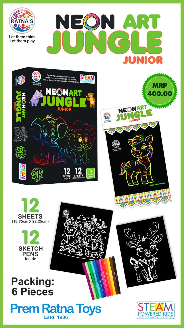 Ratna's Neon Art Jungle Jr 0xc001b6d2e8 (Assorted)