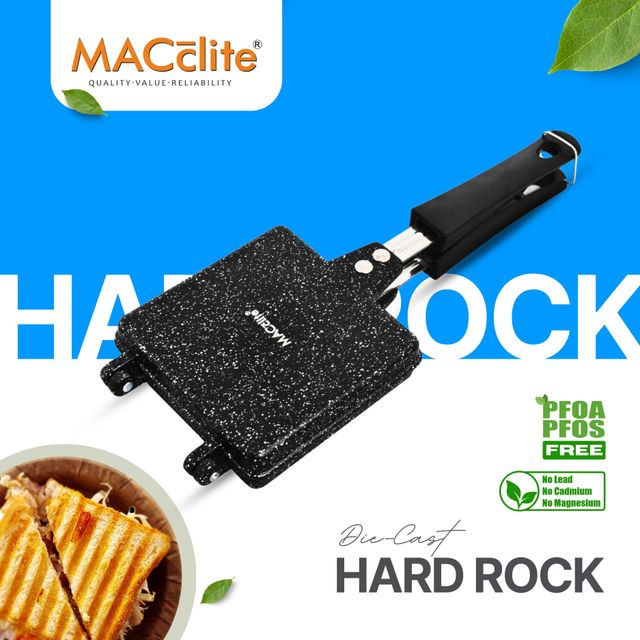 Macclite Non Stick PDC Granite Hard Rock Big Grill Toaster