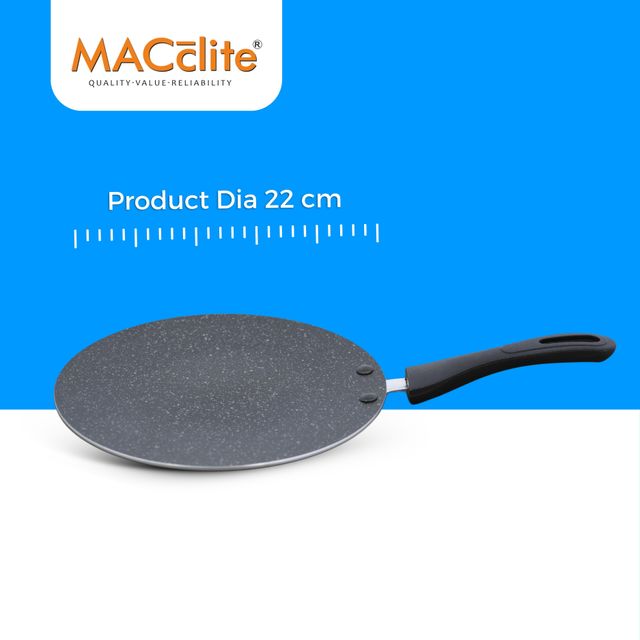 Macclite Non Stick Hard Rock Miniso Roti Tawa 22 cm