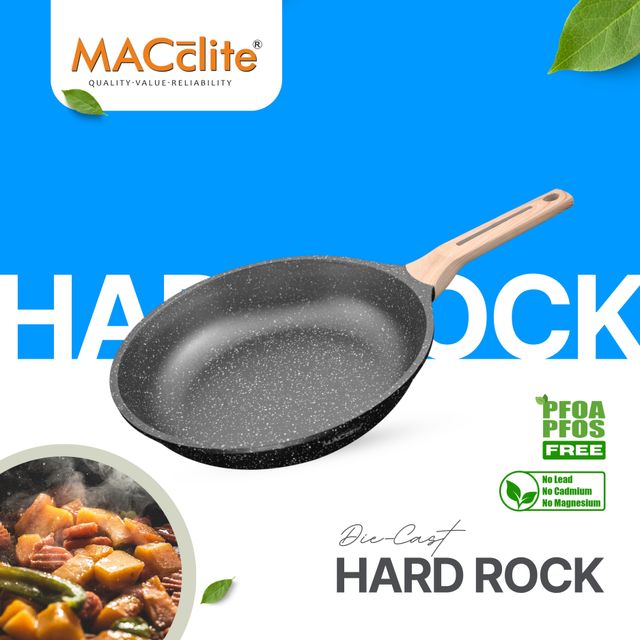 Macclite Non-Stick PDC Granite+ Induction Base Hard Rock Triumph Frying Pan 20 cm