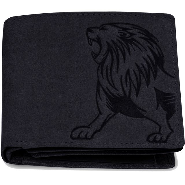 Urban Forest Men's Leo Vintage Leather Wallet | Black