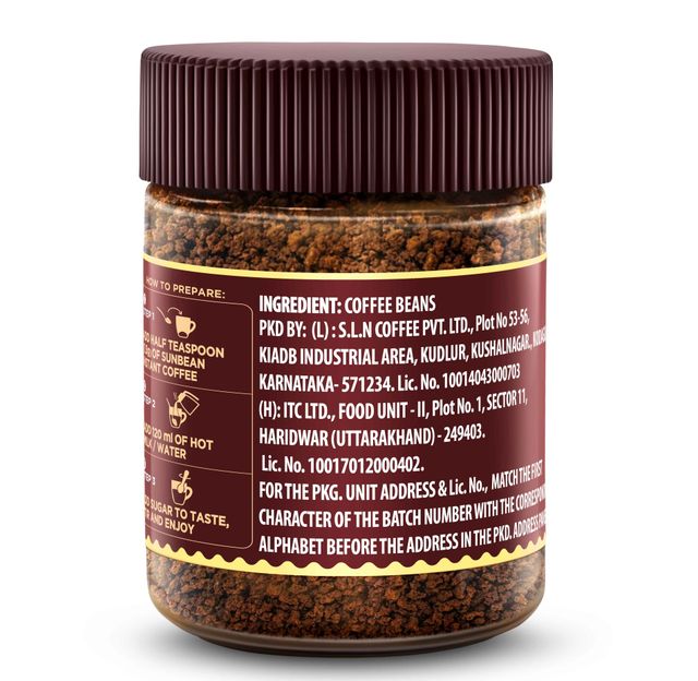 Sunbean Rich and Intense Aroma Medium Roast Instant Coffee