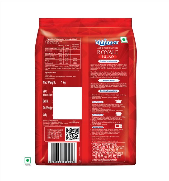 Kohinoor Royale Pulao