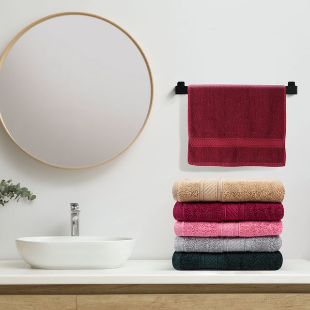 Furnofy 450 Gsm Hand Towels Set Of 6 Soft, Absorbent & Quick Dry Towel - (40x60 Cm, Multicolor)