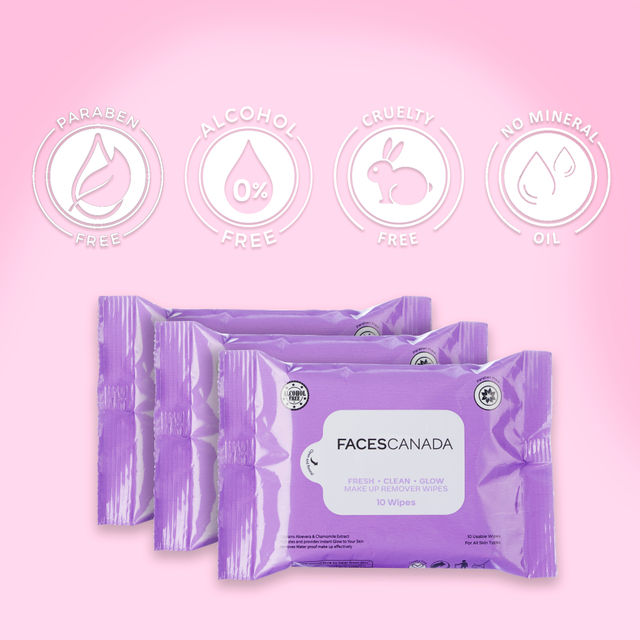 Faces Canada Fresh Clean Glow Makeup Remover Wipes