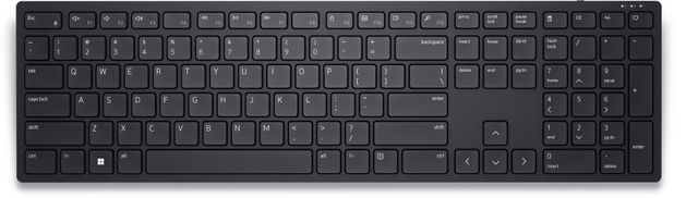 Dell-Kb500, Wireless Keyboard With Usb Wireless Receiver, Interfaces- 2.4 Ghz, 2 X Aaa Batteries