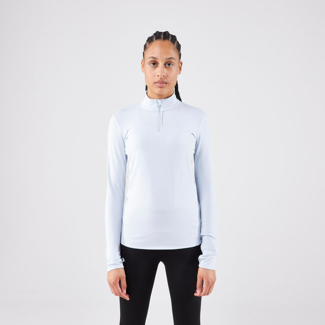 Kalenji By Decathlon | Women Running Full Sleeve Thumb-Hole T-Shirts - White, L