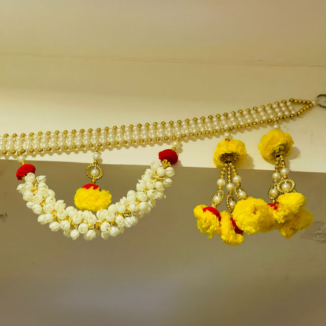 Gullak Beadwork Floral Toran